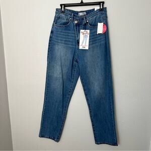 New YMI Asymmetric Straight Leg Blue Jeans Women's size 7/28